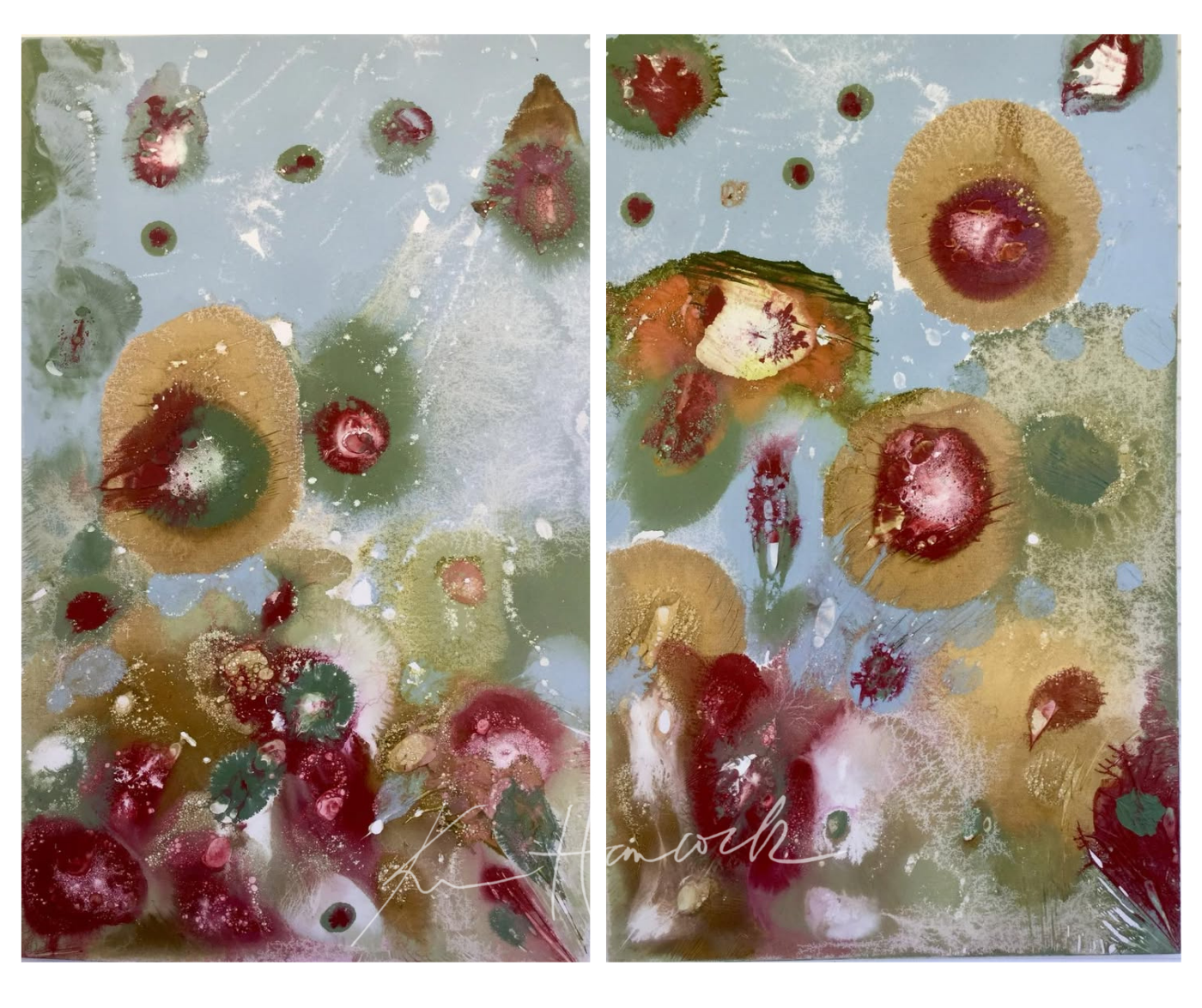 Sea Cells Diptych